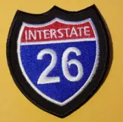 US Primary Interstate 26 Highway approx 2.75x3" Embroidered Patch *