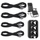 4 Pack Replacement Cord for Chair Zero Gravity Chairs Repair Cords Kit Elastic