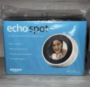 Amazon Echo Spot Smart Assistant - White Far-Field Voice Control Bluetooth New