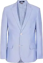 [Tommy Hilfiger] Boys' Big Oxford Blazer Jacket, Provence Blue, 20
