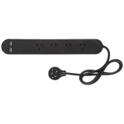 HPM Surge Protected 4 Outlet Powerboard with USB Ports