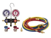 MA1234: Pro-Set Manifold A/C Gauge Set with Hoses (R-12, R-134A)