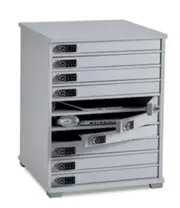 LapCabby Lyte 10 Multi Door - 10-Device Static AC Charging Locker for Laptops, Tablets & Chromebooks up to 15" - Horizontal LYTE10MD