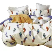 Feathers Bed Quilt Cover Set 3 Piece