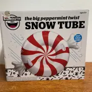SNOW SLED TUBE Big Mouth Inflatable The Big Peppermint Twist 4 feet HANDLES NEW