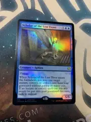 1x Scholar of the Lost Trove - Promo FOIL - NM - Jumpstart - Launch - MTG Magic