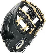 asics Baseball Accessory for Soft Fit GOLDSTAGE I-PRO Infielder 3121B393 Unisex Adult 007 (Black/G Camel) LH