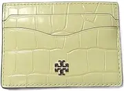 [Tory Burch] 149906 Pastel Yellow With Silver Hardware Embossed Women's Slim Card Case, Pastel Yellow, Card Case