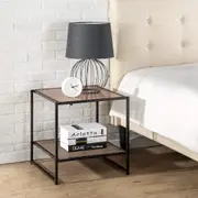 Set of Two Small Bedside Table (Brown)