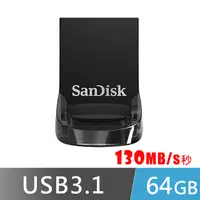 在飛比找PChome24h購物優惠-SanDisk Ultra Fit USB 3.1 64GB