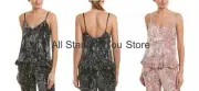 Josie Natori Women's Crushed Velvet Cami Grey, Pink XS, L, M