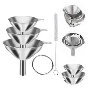 Stainless Fine Mesh Strainer Steel Kitchen Funnel Set - Child