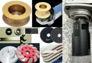 2" Full Bullnose router bit 25 STONE MARBLE QUARTZ POLISH PAD CERAMIC CORE BIT