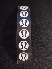"DIY Yoga: 6 White Lululemon Iron-Ons (1/2'') - USA Made - Express Yourself!"