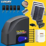 RITROX Sliding Gate Motor/Opener Full Solar Powered Kit For 4/5/6/7m Gates New