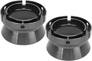 TOUISEDGI 1 Pair 10 Inch Nab Hub Adapters, Polished Aluminum Alloy Opener Universal Loading Device for Studer Grey