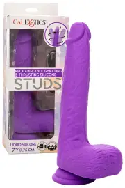 California Exotic Silicone Studs 9.5" Gyrating & Thrusting Realistic Dildo with Suction Cup