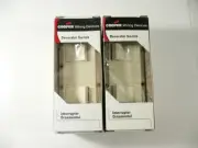 2 PK Cooper Wiring Device 3282LA-SP Switch Deco Comb SP/SP 15A 120V Light Almond