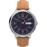 在飛比找Yahoo奇摩購物中心優惠-TIMEX 天美時 風格系列 日期星期顯示 細緻紳士手錶 (