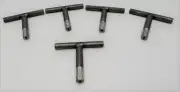 (5) Custom Machined 12mm Hex Security T-Handle Keys