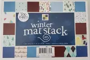 NEW DCWV - Textured Winter Mat Stack, 138 Scrapbooking Sheets 4.5” x 6.5”