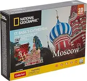 National Geographic Moscow St. Basil's Cathedral 3D Puzzle | 222-Piece DIY Model Kit | Educational & Fun for Kids & Adults | No Tools or Glue Needed