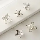 2x Cabinet Knob Creative Butterfly Flower Drawer Furniture Cupboard Door Handle