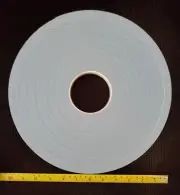 Double sided white foam tape 1/32" x 3/4" x 216'