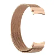 Metal Samsung Galaxy Watch 7 6 4 5 Pro Classic 40mm 44 mm Milanese Magnetic Band Rose Gold