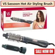 VS Sassoon Heated Hot Air Hair Brush Electric Ceramic Curler Dryer Volumizer AU