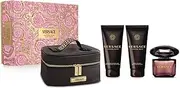 Crystal Noir by Versace for Women - 4 Pc Gift Set 3oz EDP Spray, 3.4oz Body Lotion, 3.4oz Shower Gel, Beauty Case