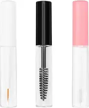 Acooruiteng Empty Mascara Tube and Wand 5ML Empty Mascara Tube Refillable Mascara Tube Clear Lip Gloss Tubes Portable Empty Mascara Wand Tubes for Castor Oil or DIY 3 Pcs