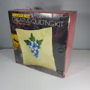 Stuffed Grapes 16" Square Pillow Mountain Mist Creative Quilting Kit 116-10 New