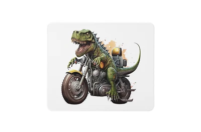 T - Rex On Motorbike Style 5 Non Slip Mouse Mat / Mouse Pad