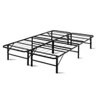 Artiss Double Size Folding Bed Frame Mattress Base Portable Black Metal Platform