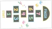 ORFOFE Game Sticker for Kid Room Peel and Stick Wall Decals Number Game Floor Decal