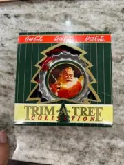 Coca Cola Trim A Tree Bottle Cap Santa With A Coke Vintage 1990 NEW