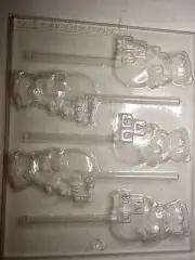 BEAR WITH ABC Blocks Chocolate Sucker Mold