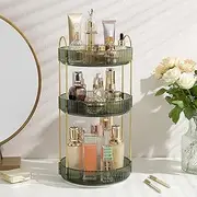 360° Rotating Makeup Organizer ， Skincare Perfume Bathroom Organizer Countertop Makeup Organizer for Vanity Bathroom Dresser Table Desk