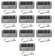 Liftmaster PPV3M, 10-PACK Passport MAX 3-Button Visor Remote Control Transmitter