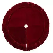 Vickerman QTX17752 72 in. Plush Red Velvet Tree Skirt