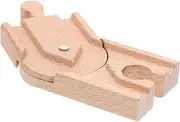 Wooden Railway Train Track Expansion Block Educational for Creative Play Enhances Hand Eye Coordination Fine Motor Skills Wooden Accessory for Imaginative Railway Layouts