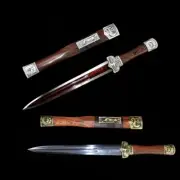 Ornate Decorative Display Knife Dagger Sword Double Edge Blade Folded Steel