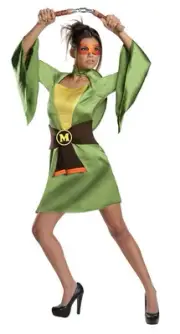 T.M.N.T. Sexy Michelangelo Kimono Costume Adult X-Small