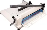 Heavy Duty Paper Cutter, Professiona Ideal Paper Trimmer with Adjustable Positioning Stop and Rail Grid Design, 400 Sheets Cutting Capacity and 4CM Thickness, No Burrs, for Printing Shop