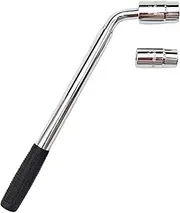 Tire Wrench, Telescoping Metal Lug Wrench with 17/19/21/23mm Sockets, Labor-Saving Lug Nut Removal Tool for Tyre Change, Roadside Emergency, Tire Repair Kit