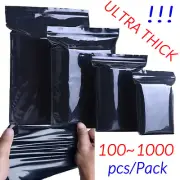 Glossy Shiny PE Resealable Zip Lock Bags Both Sided Food Packaging Multi-Size