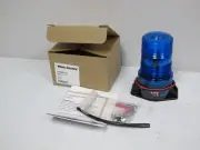 SUPERIOR SIGNALS SY361005-B-LED,METEOR LITE 5 BLUE FLASHING LIGHT,NOS,12-80VDC