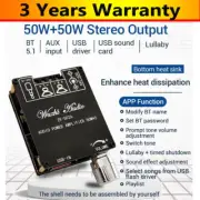 50Wx2 Bluetooth Power Amplifier Board Stereo Two-Channel Audio Power Amp Module#