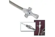 Lokar Hi-Tech Trans Dipstick for Ford AOD Firewall Mount LK-TD-3AODFM